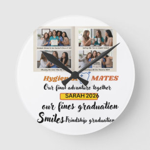 Horloge Ronde Corte de 2026 Amis Hygiénistes Hygiène Dentaire