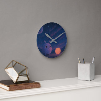 Horloge Ronde Cosmic Cutie Wall Clock