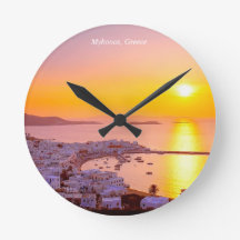 Coucher de soleil à Mykonos, Grèce