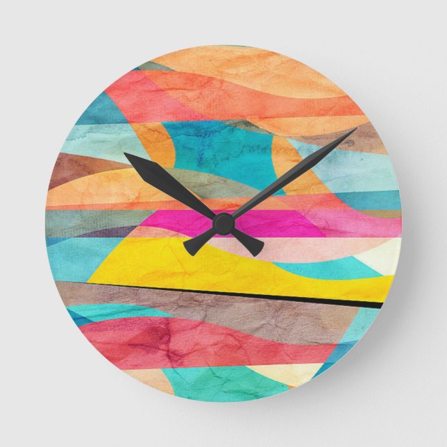 Horloge Ronde Couleur (Recto)