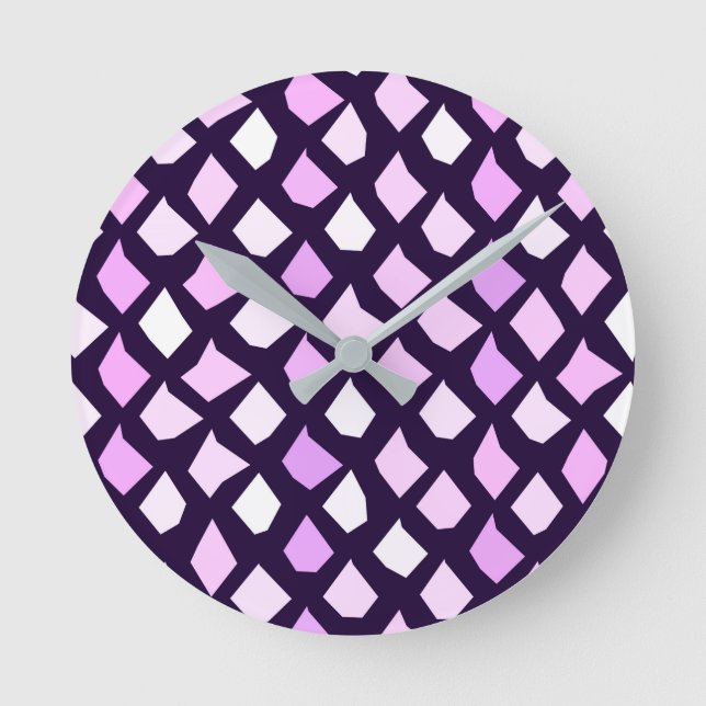 Horloge Ronde Couleur mignonne Motif moderne tendance (Recto)