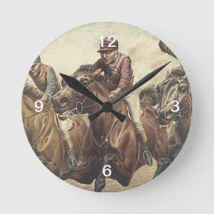 Horloge Ronde Course de chevaux SUPÉRIEURE