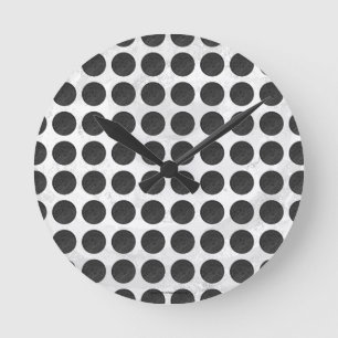Horloge Ronde Couvercles de trou en marbre noir
