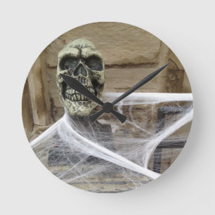 Horloge Ronde Crâne effrayant