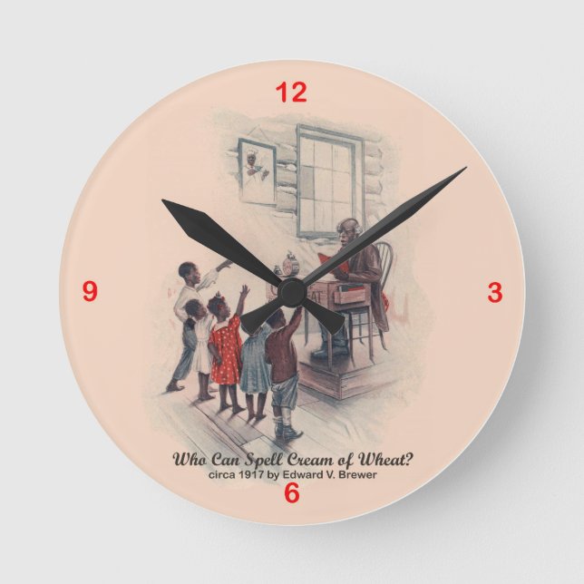 Horloge Ronde Cream of Wheat Advertising Art Clock #1 (Recto)