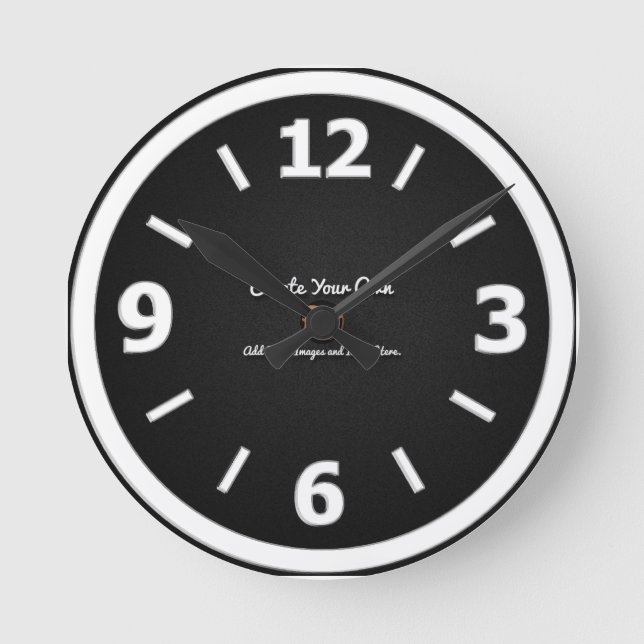 Horloge Ronde Créez votre propre (Recto)