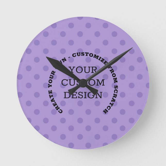 Horloge Ronde Créez votre propre conception personnalisée (Recto)