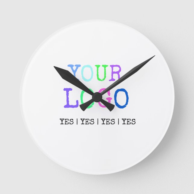 Horloge Ronde Créez votre propre logo personnalisé personnalisé (Recto)
