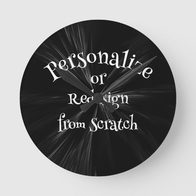 Horloge Ronde Créez votre propre personnalisation (Recto)