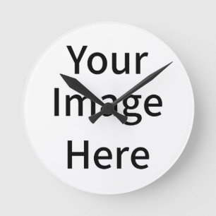 Horloge Ronde Créez votre propre photo de famille personnalisée 