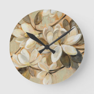 Horloge Ronde Crème Magnolia Simplicity