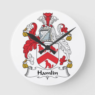Horloge Ronde Crête de famille de Hamlin