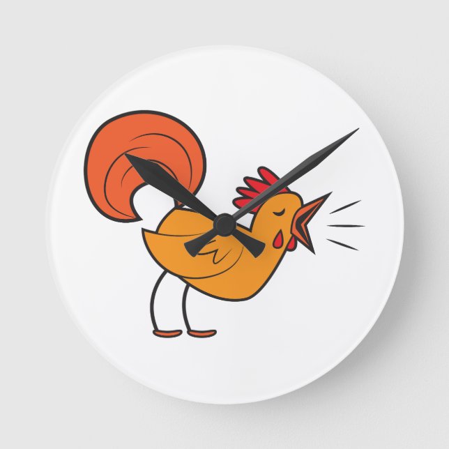 Horloge Ronde Croisement ROOSTER (Recto)