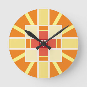 Horloge Ronde Croix chrétienne