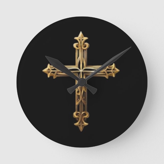 Horloge Ronde Croix d'or (Recto)
