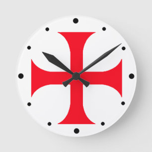 Horloge Ronde Croix-Rouge de Templar