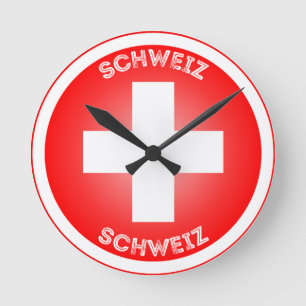 Horloge Ronde Croix suisse Schweiz Forme de cercle