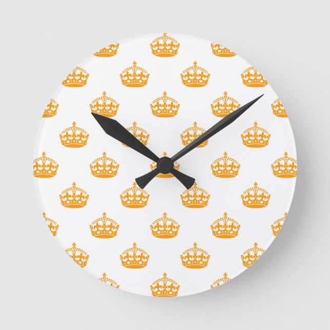 Horloge Ronde Crown orange (Recto)