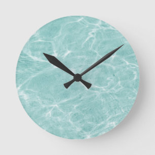 Horloge Ronde Crystal Clear Turquoise Ocean Dream #2 #wall