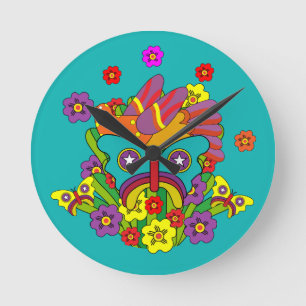 Horloge Ronde Crystal Tipps et Alistair