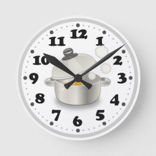 Horloge Ronde Cuisine mignonne