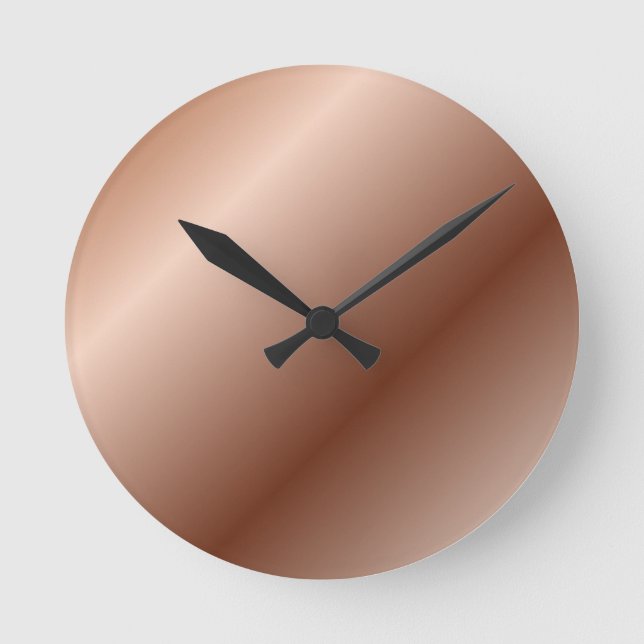 Horloge Ronde Cuivre classique #15 (Recto)