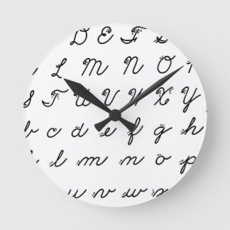 Horloge Ronde cursive main chart