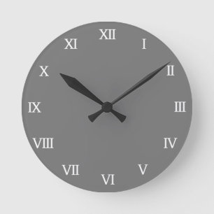 Horloge Ronde Custom color background roman numerals wall clock
