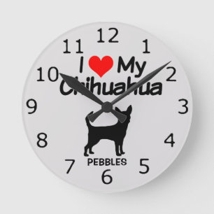 Horloge Ronde CUSTOM I Love