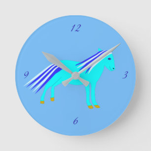 Horloge Ronde Cute Blue Baby Boy