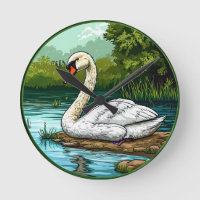 Cygne muet coloré Oiseau