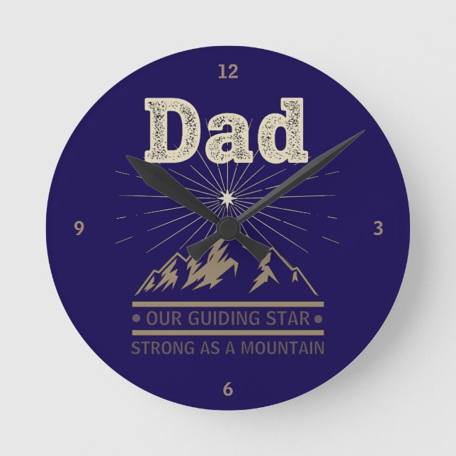 Horloge Ronde Dad Guiding Star Mountain (Recto)