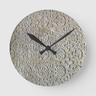 Horloge Ronde Dalle bizantine avec la décoration cruciforme,