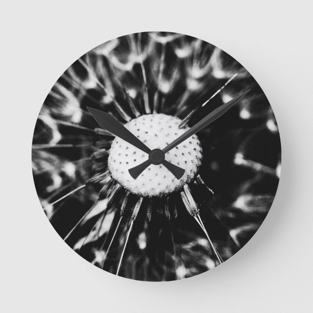 Horloge Ronde dandelion blacq (Recto)