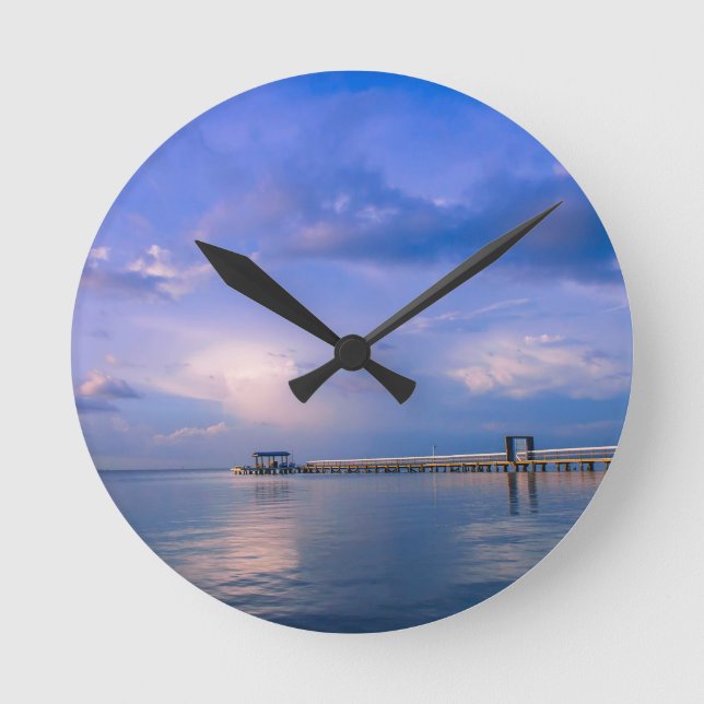 Horloge Ronde Dans le bleu (Recto)