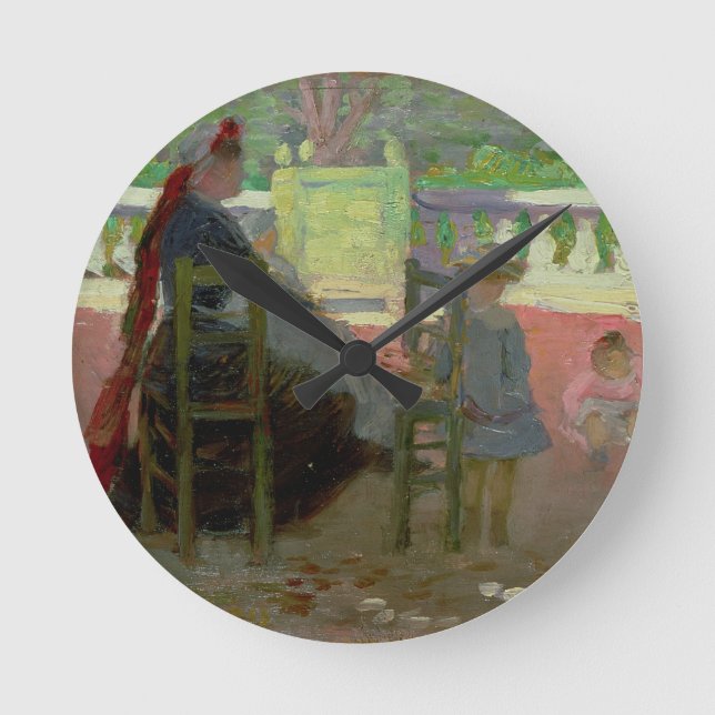 Horloge Ronde Dans les jardins du luxembourgeois (Recto)