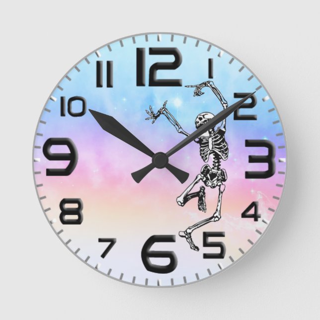 Horloge Ronde Danse avec la mort (Recto)