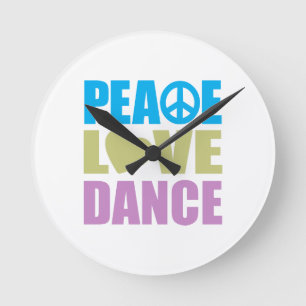 Horloge Ronde Danse d'amour de paix