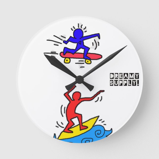 Horloge ronde d'art de bruit de mode de vie de (Recto)