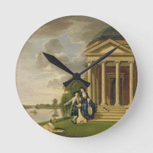 Horloge Ronde David Garrick (1717-79) et son épouse par son