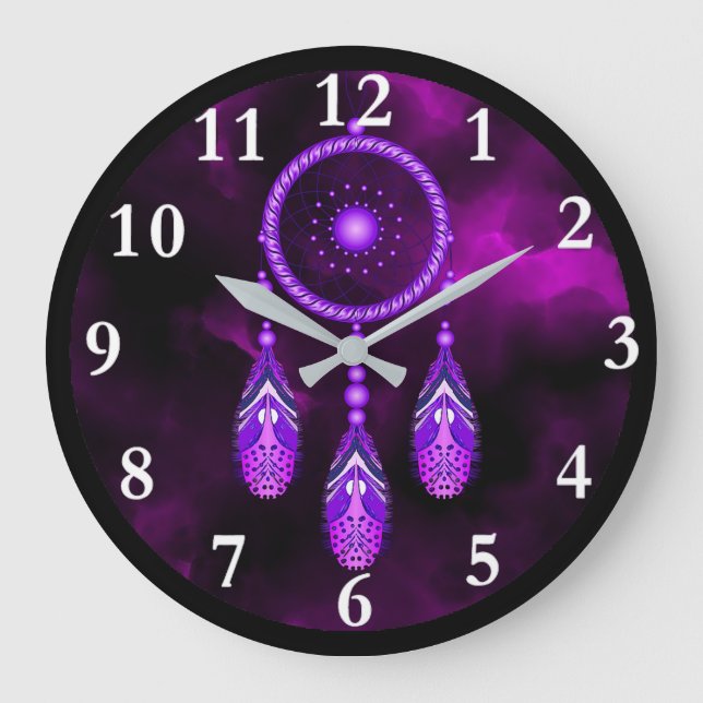 Horloge ronde de Dream Catcher (Recto)
