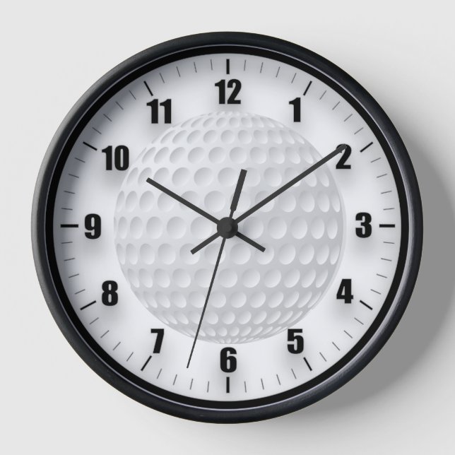 Horloge ronde de la balle de golf (Recto)