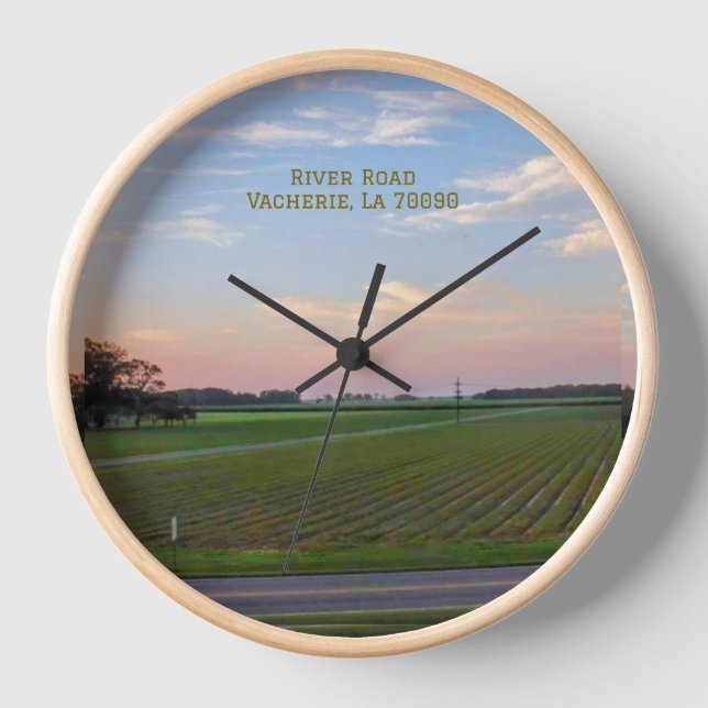 Horloge ronde de la voie fluviale (Recto)