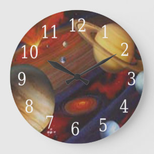 Horloge ronde de l'espace