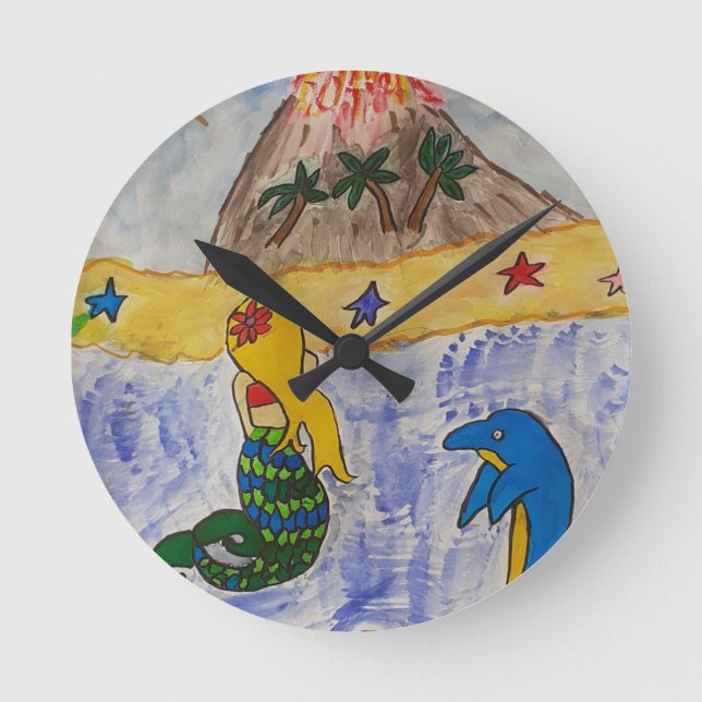 Horloge ronde de l'île Mermaid (Recto)