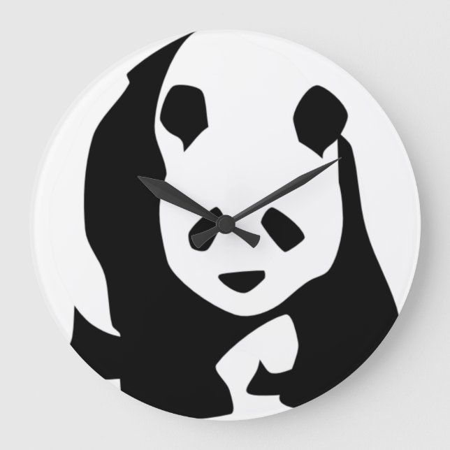 Horloge ronde de panda Girl (Recto)