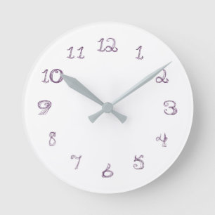 horloge ronde de police de tissu de couleur de