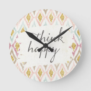 Horloge Ronde Déco souple V   Pense heureux