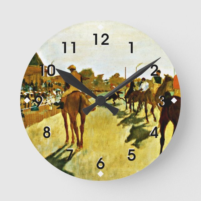 Horloge Ronde Degas : Racehorses Before the Stand (Recto)