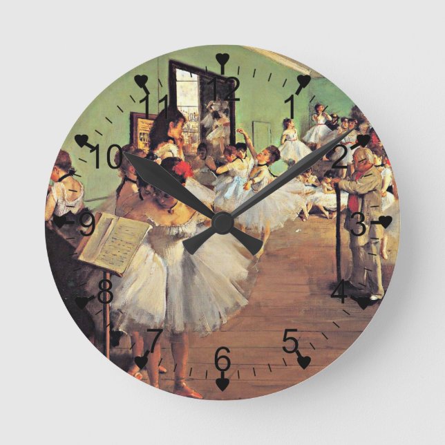 Horloge Ronde Degas : The Dance Class, 1874 (Recto)